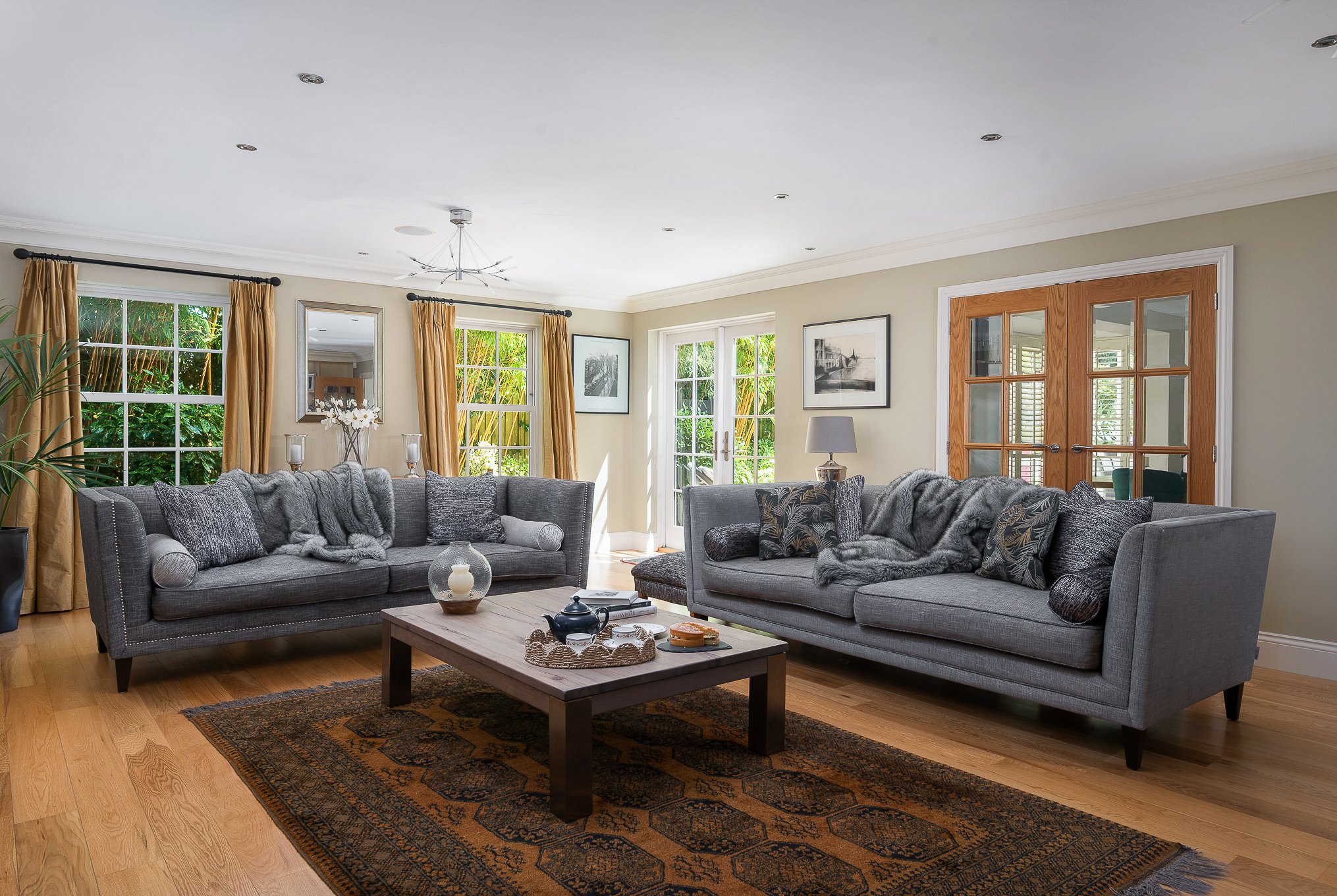 Elegant Living Room — Interior HDR + Color Grade | Real Estate Photo Editing by Mast Creations